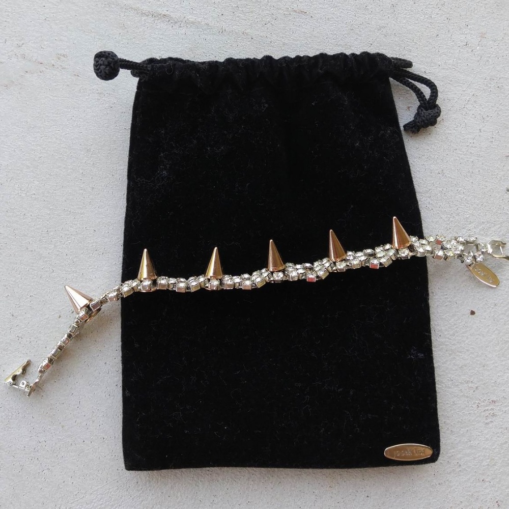 JOOMI LIM BRACELET, rhodium w/ swarovski crystal